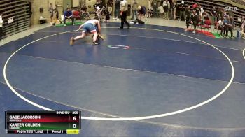 200 lbs Quarterfinal - Karter Gulden, CARBON vs Gage Jacobson, Richfield