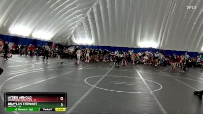 80 lbs Round 1 (8 Team) - Braylen Stewart, Lake WC vs Ayden Arnold, Crossroads Wrestling