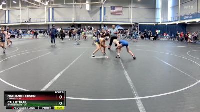 100 lbs Round 3 (4 Team) - Nathaniel Edson, CTWHALE vs Callie Trail, Brawler Elite