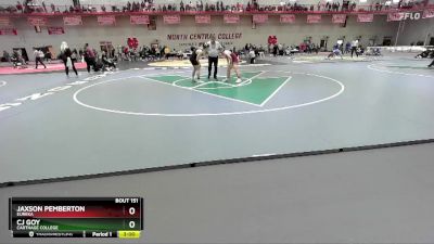 141 lbs Cons. Round 1 - Cj Goy, Carthage College vs Jaxson Pemberton, Eureka