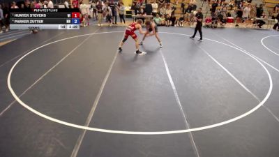 144 lbs Semis - Hunter Stevens, WI vs Parker Zutter, MN