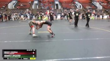 98 lbs Cons. Semi - Brody Compau, Michigan Premier vs Bennett Wachter, Burnett Trained Wrestling