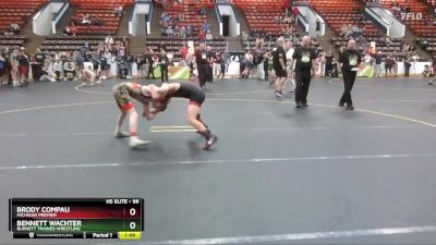 98 lbs Cons. Semi - Brody Compau, Michigan Premier vs Bennett Wachter, Burnett Trained Wrestling