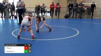 65 lbs Prelims - Camden Rugg, Wisconsin Red ES vs Killian Coluccio, Killa Bees ES