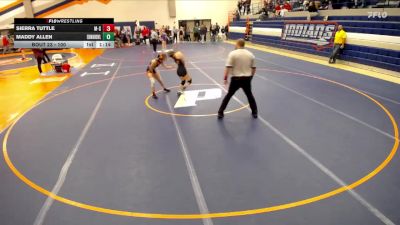 100 lbs Champ. Round 2 - Sierra Tuttle, Mahomet Seymour vs Maddy Allen, Edwardsville (H.S.)