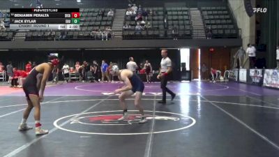 125 lbs Champ. Round 1 - Jack Eylar, Eastern Oregon University (OR) vs Benjamin Peralta, Simpson (Calif.)