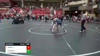 96 lbs Quarterfinal - Adler Moore, Victory Wrestling vs Luke Seiler, Brawlers