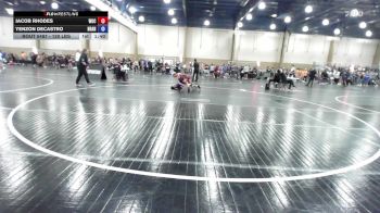 120 lbs Consi Of 4 - Jacob Rhodes, Wrestling University Club vs Yenzon Decastro, Brandon