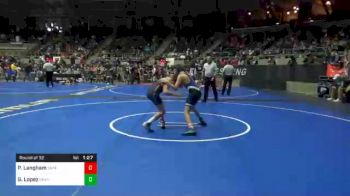 110 lbs Prelims - Porter Langham, Saints WC vs Gunner Lopez, Grandview Wolves