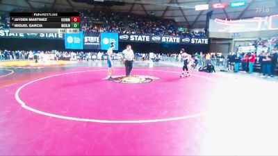 Boys 3A 126 lbs Champ. Round 3 - Miguel Garcia, Meadowdale vs Jayden Martinez, Hermiston