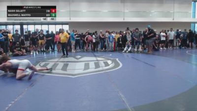 113 lbs Semifinal - Nash Gillett, EVWC vs Maxwell Matito, Northview