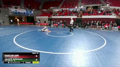 100 lbs Quarters & 1st Wb (16 Team) - Madilynn Hine, Keller Timber Creek vs Celeste Gonzalez, Katy Paetow