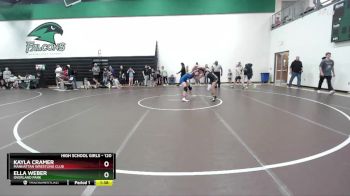 120 lbs Champ. Round 1 - Ella Weber, Overland Park vs Kayla Cramer, Manhattan Wrestling Club