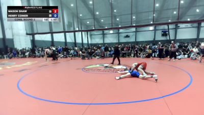16U Boys FS - 165 lbs Cons. Round 3 - Mason Shaw, CA vs Henry Coiner, OR