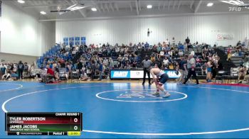 144 lbs Quarterfinal - Tyler Robertson, Lewisburg vs James Jacobs, Vancleave High School