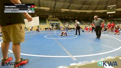 47 lbs Rr Rnd 3 - Remi Norrell, Oklahoma Supergirls 12U vs Cassadee Sloan, Oklahoma Cowgirls