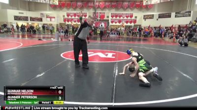 70 lbs Cons. Semi - Gunnar Nelson, No Nonsense Wrestling vs Gunner Peterson, MN Elite