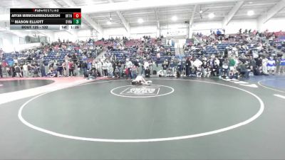 132 lbs Champ. Round 1 - Mason Elliott, Syracuse vs Aryan Mirmohammadsadeghi, Brighton