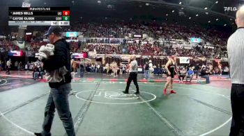 A - 190 lbs Champ. Round 1 - Cayde Olsen, Corvallis vs James Mills, Lockwood (Billings)