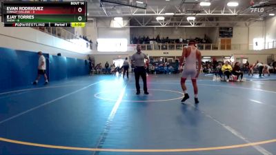 141 lbs Round 5 (6 Team) - Evan Rodriguez, Cowley College vs Ejay Torres, Snow