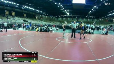 115 lbs Cons. Round 4 - Haddley Dale, Troy Buchanan vs Nevaeh Contreras, Ft Pierce Central