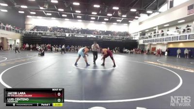 285 lbs Champ. Round 2 - Luis Centeno, Moorpark vs Jacob Lara, Mt San Antonio College