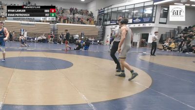 165 lbs Quarterfinal - Ryan Lawler, Unrostered vs Evan Petrovich, Pittsburgh