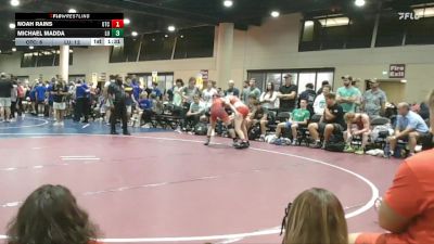 126 lbs Round 4 (6 Team) - Michael Madda, Level Up vs Noah Rains, OTC