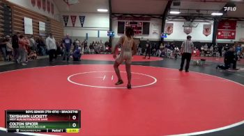 Round 1 - Tayshawn Luckett, West Burlington/Notre Dame vs Colton Spicer, Keokuk Kids Wrestling Club