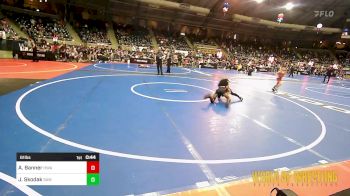 61 lbs Quarterfinal - AnTerryo Banner, HURRICANE WRESTLING ACADEMY vs Jordan Skodak, Simmons Academy Of Wrestling