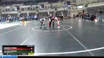55 lbs Semis & 1st Wrestleback (8 Team) - Hayden Briggs, Worthington vs Aurora Priebe, Chatfield