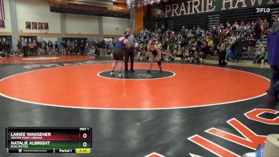 206-215 lbs Round 2 - Natalie Albright, Burlington vs Lainee Waggener, Center Point-Urbana