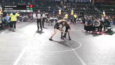 106 lbs Consolation - Marcello Bari, Cordoba Trained vs Nico Patti, Pride Wrestling