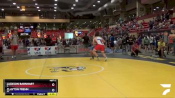 285 lbs Quarterfinal - Jackson Barnhart, IL vs Clayton Frehn, KS