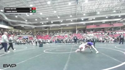 64 lbs Cons. Round 4 - Owen Smith, Arvada West vs Owen Meyer, Mile High