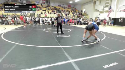 110 lbs Quarterfinal - Evelyn Tillison, Fort Gibson vs Anna Smith, Jay Junior High
