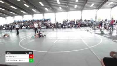 87 lbs Rr Rnd 2 - Mateo Garcia, La Familia vs Daxxon Navarrette Lopez, NM Combat