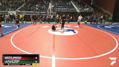 115 lbs 3rd Place Match - Sawyer Arnhold, Shoshoni Sharp Shooters vs Lauralie Perry, Camel Kids Wrestling