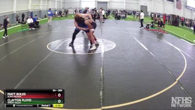 285 lbs Cons. Round 3 - Matt Boles, SLAM! NEVADA vs Clayton Floyd, Green Valley