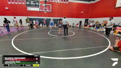 132 lbs Round 4 (6 Team) - Leighanna Patz, Kansas Gold vs Valencia Hernandez, Hired Guns Red