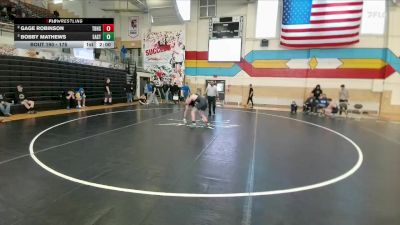 175 lbs Semifinal - Bobby Mathews, Cheyenne East vs Gage Robinson, Thunder Basin