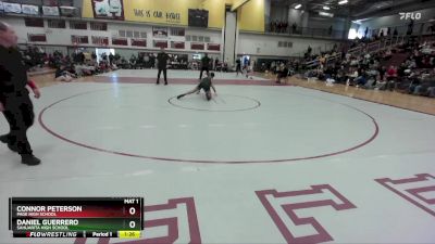 132 lbs 1st Place Match - Daniel Guerrero, Sahuarita High School vs Connor Peterson, Page High School