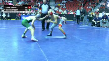 3A-120 lbs Cons. Round 2 - Hudson Ritzert, Pella vs Caleb Arroyo, Urbandale