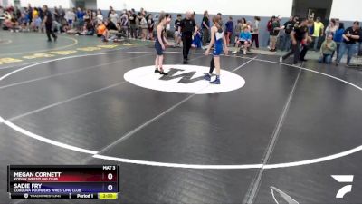 106 lbs Round 1 - Sadie Fry, Cordova Pounders Wrestling Club vs Megan Cornett, Kodiak Wrestling Club