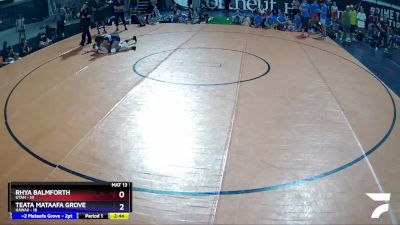 140 lbs Quarters & Wb (16 Team) - Rhya Balmforth, Utah vs Teata Mataafa Grove, Hawaii