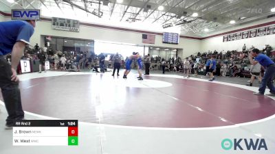 Rr Rnd 2 - Jacob Brown, Newkirk Takedown Club vs Wyatt West, Woodland Wrestling Club