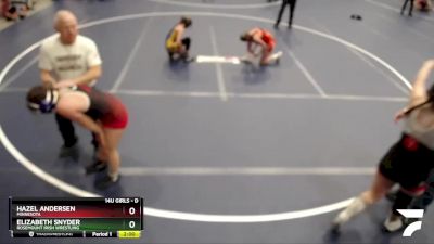 Cons. Round 2 - Elizabeth Snyder, Rosemount Irish Wrestling vs Hazel Andersen, Minnesota