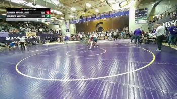 175 lbs Cons. Round 2 - Karter Whitish, Great Falls High/MSDB, MT vs Emery Madplume, Browning,