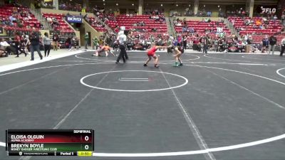 85 lbs Semifinal - Brekyn Boyle, Honey Badger Wrestling Club vs Eloisa Olguin, Alpha Academy