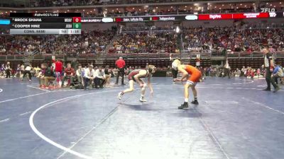 1A-120 lbs Cons. Semi - Cooper Hinz, Jesup vs Brock Shaha, Mount Ayr